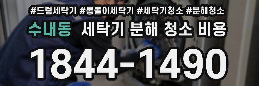 수내동 세탁기 분해 청소 비용