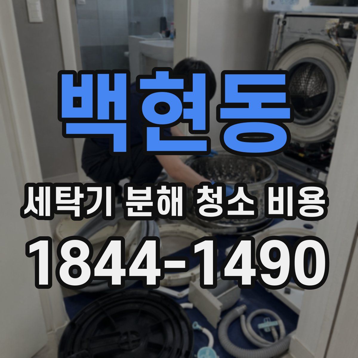 백현동 세탁기 분해 청소 비용