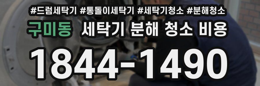 구미동 세탁기 분해 청소 비용