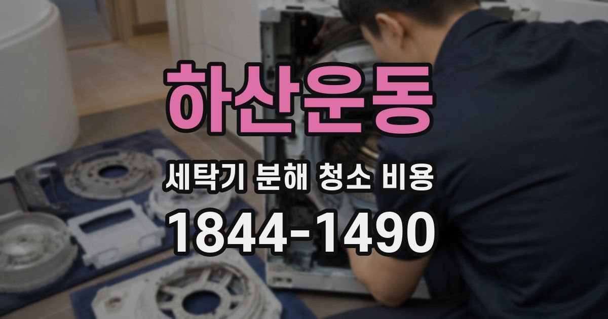하산운동 세탁기 분해 청소 비용