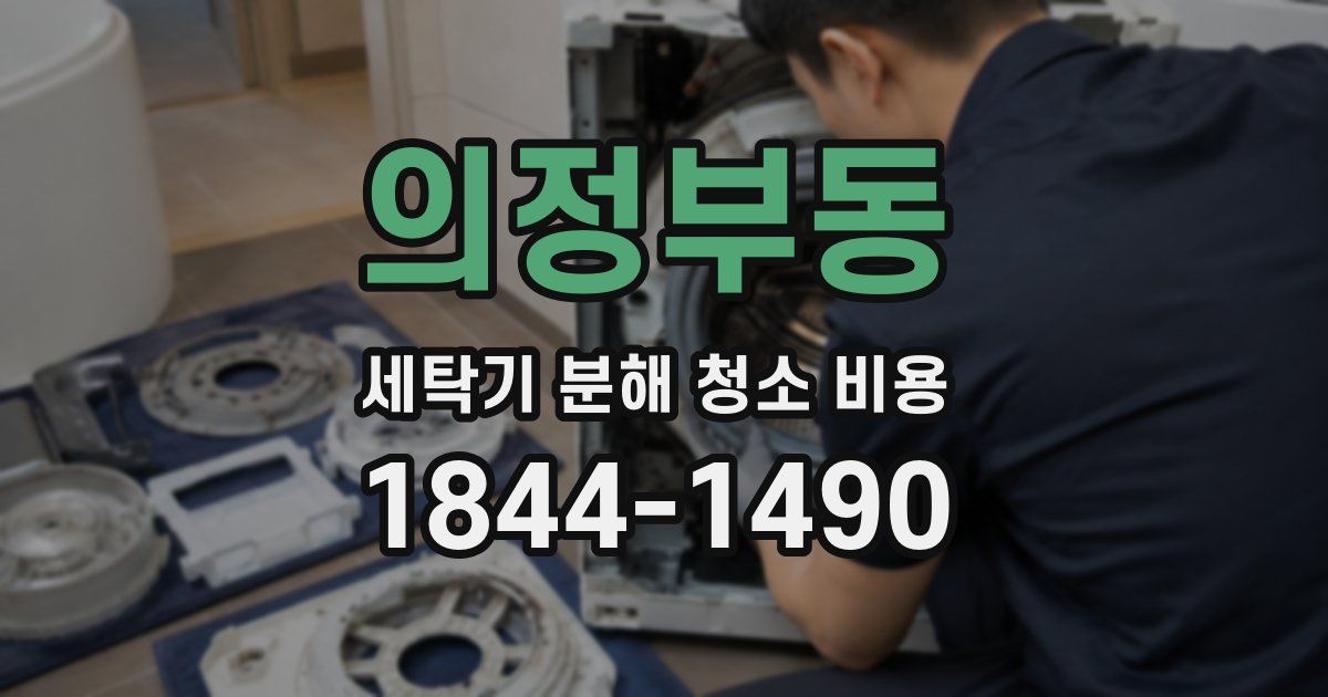 의정부동 세탁기 분해 청소 비용