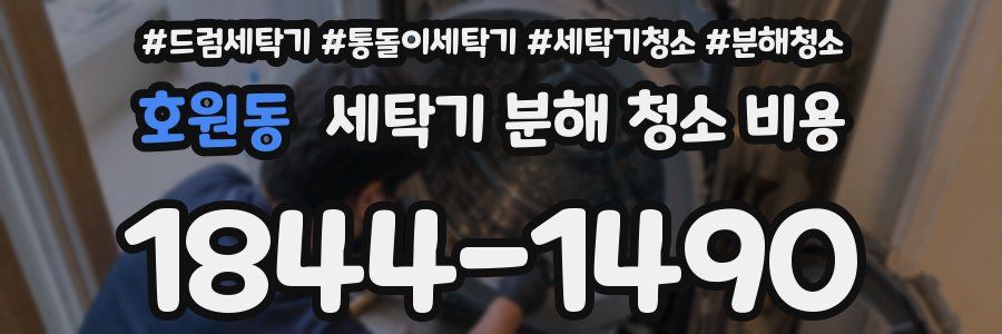 호원동 세탁기 분해 청소 비용