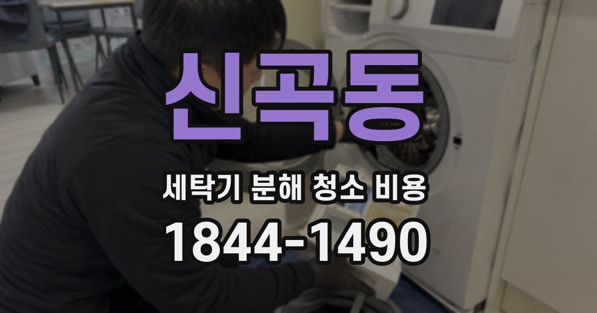신곡동 세탁기 분해 청소 비용