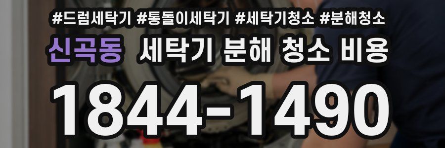 신곡동 세탁기 분해 청소 비용