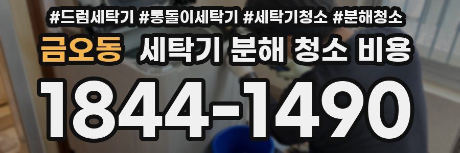 금오동 세탁기 분해 청소 비용