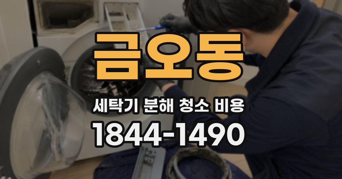 금오동 세탁기 분해 청소 비용