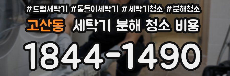 고산동 세탁기 분해 청소 비용
