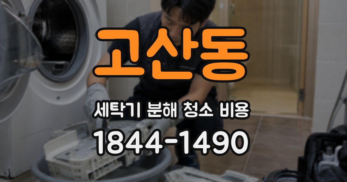 고산동 세탁기 분해 청소 비용