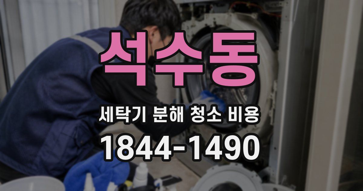 석수동 세탁기 분해 청소 비용