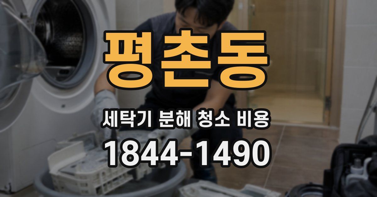 평촌동 세탁기 분해 청소 비용