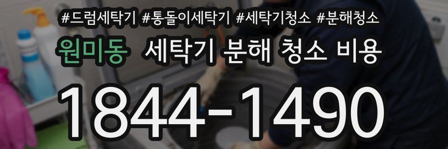 원미동 세탁기 분해 청소 비용