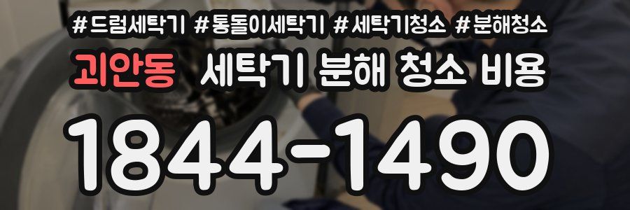 괴안동 세탁기 분해 청소 비용