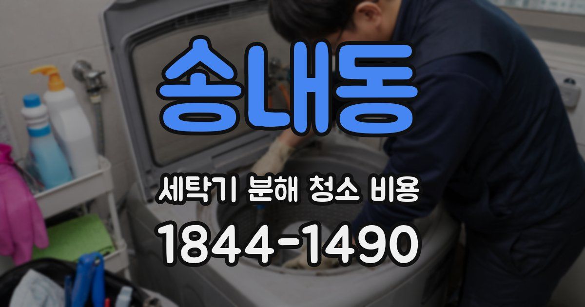 송내동 세탁기 분해 청소 비용
