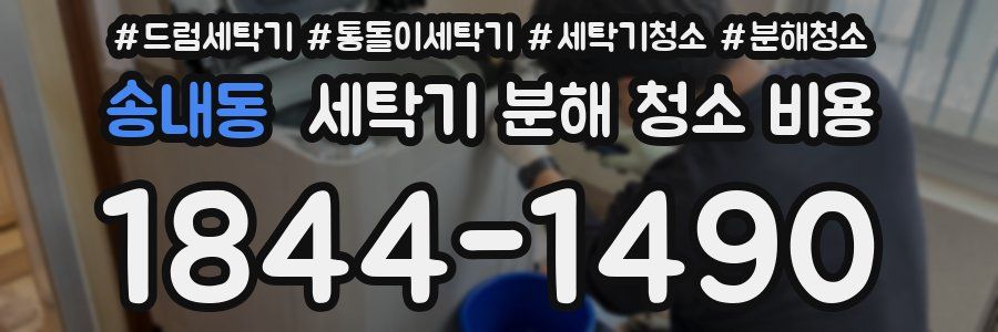 송내동 세탁기 분해 청소 비용