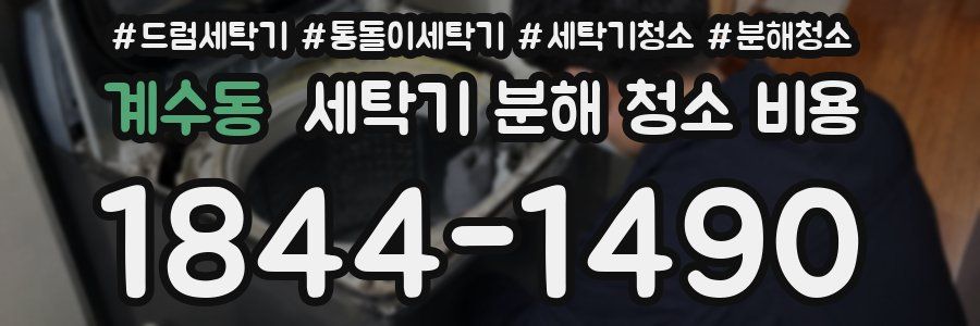 계수동 세탁기 분해 청소 비용