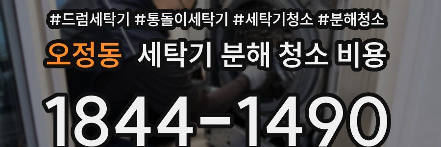 오정동 세탁기 분해 청소 비용