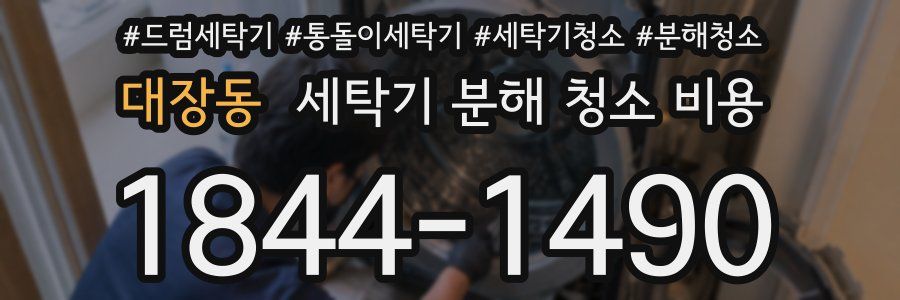 대장동 세탁기 분해 청소 비용