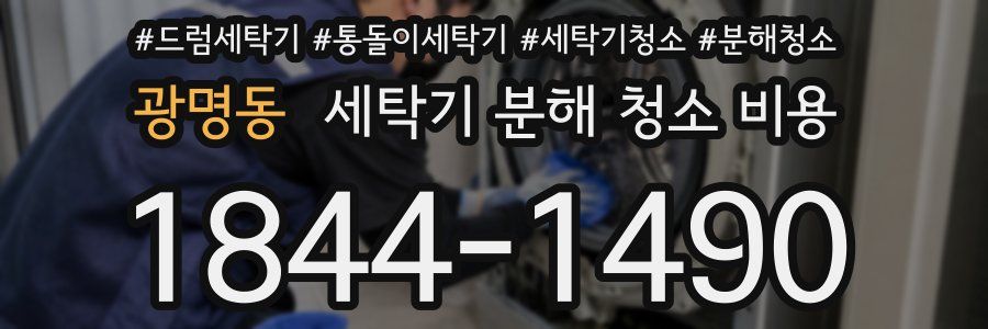 광명동 세탁기 분해 청소 비용