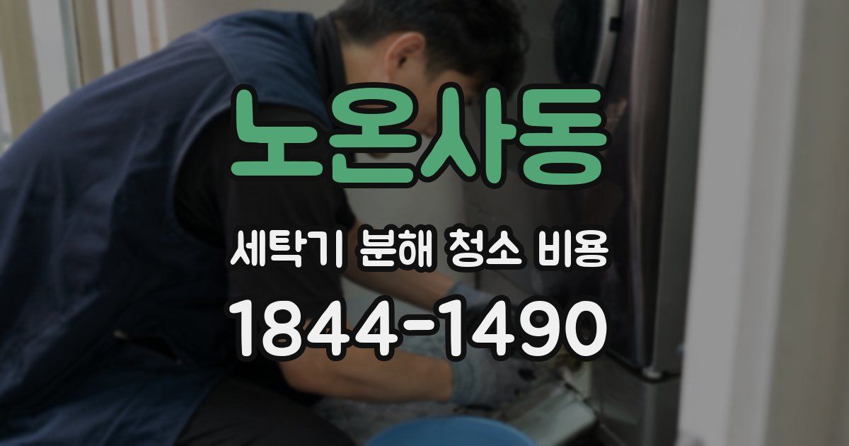 노온사동 세탁기 분해 청소 비용