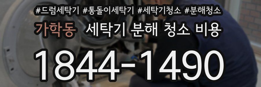 가학동 세탁기 분해 청소 비용