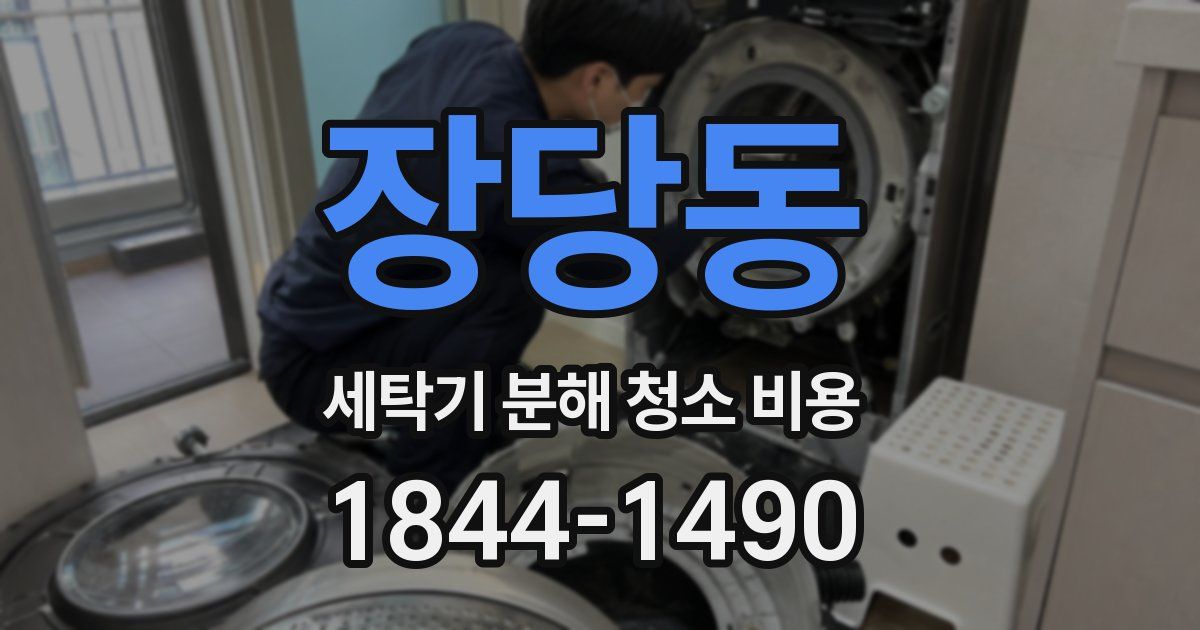 장당동 세탁기 분해 청소 비용