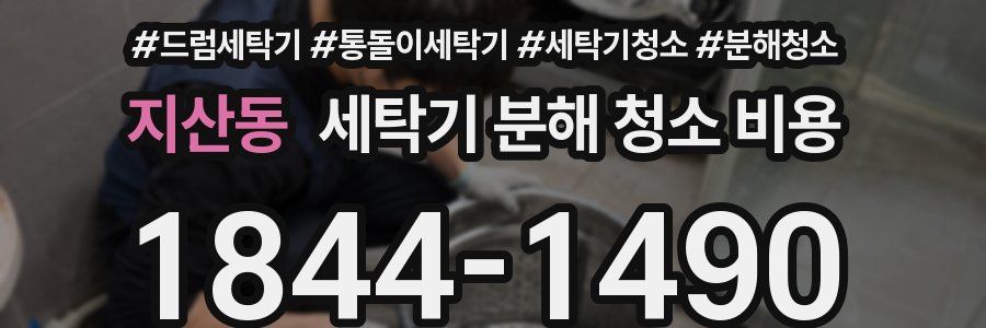 지산동 세탁기 분해 청소 비용