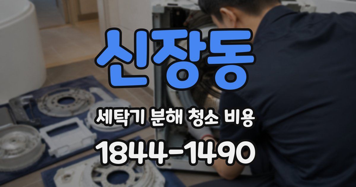 신장동 세탁기 분해 청소 비용