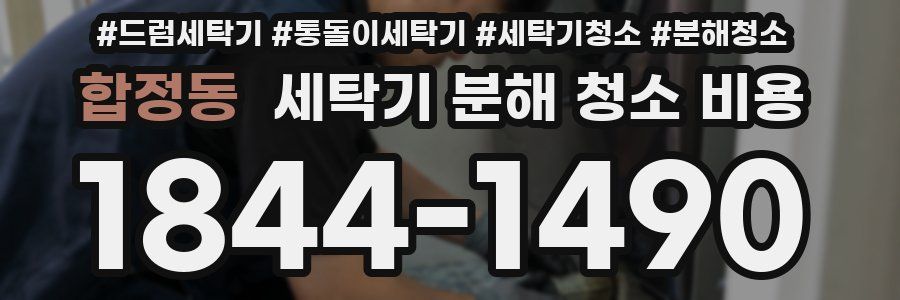 합정동 세탁기 분해 청소 비용