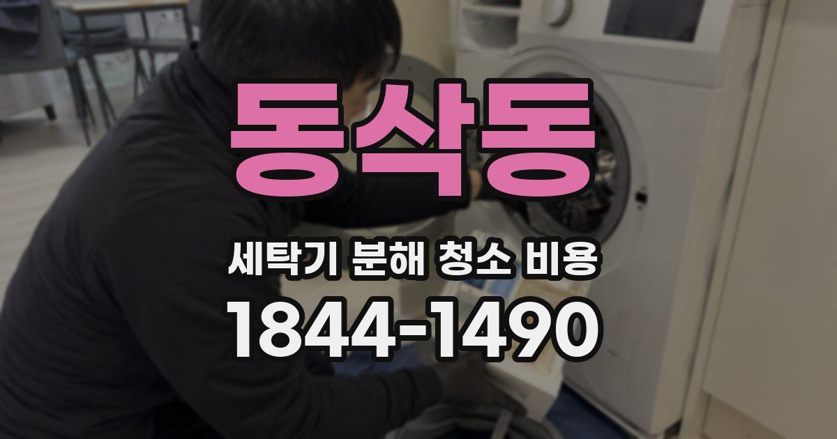 동삭동 세탁기 분해 청소 비용