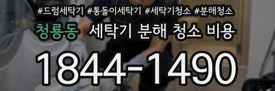 청룡동 세탁기 분해 청소 비용