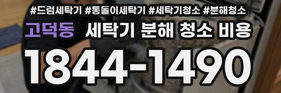고덕동 세탁기 분해 청소 비용