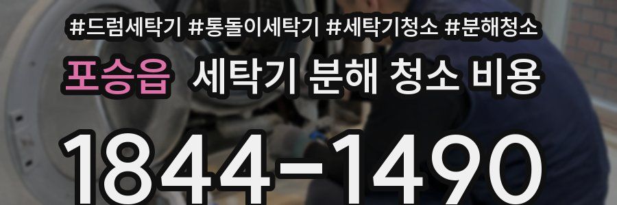 포승읍 세탁기 분해 청소 비용
