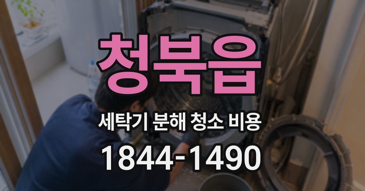 청북읍 세탁기 분해 청소 비용