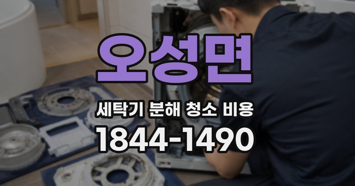 오성면 세탁기 분해 청소 비용