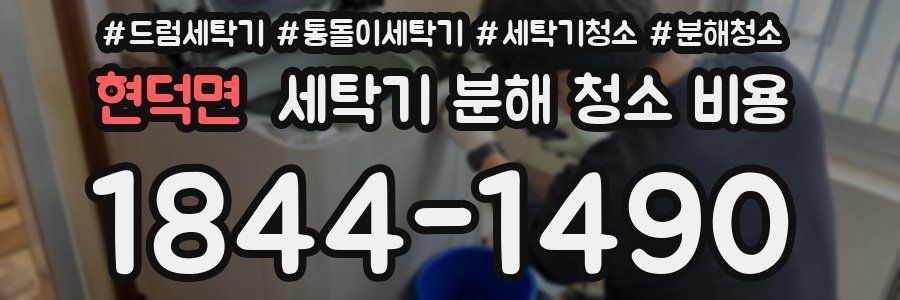 현덕면 세탁기 분해 청소 비용