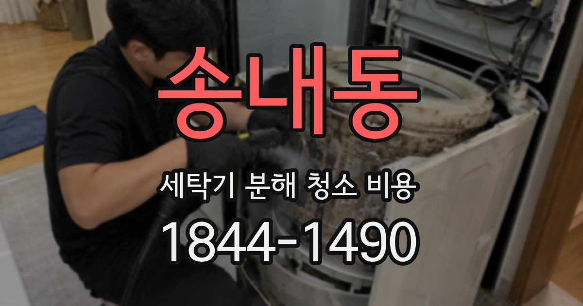 송내동 세탁기 분해 청소 비용