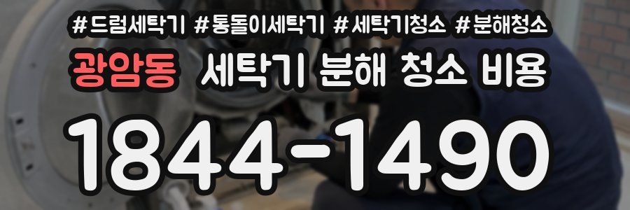광암동 세탁기 분해 청소 비용