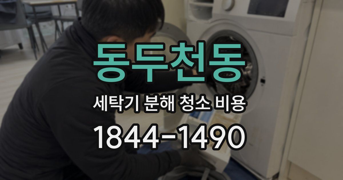 동두천동 세탁기 분해 청소 비용