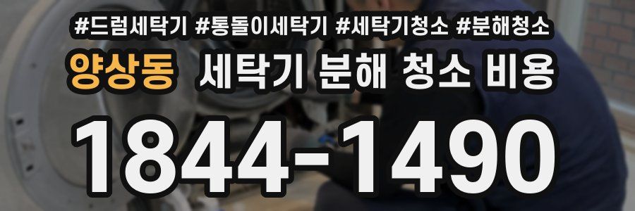 양상동 세탁기 분해 청소 비용