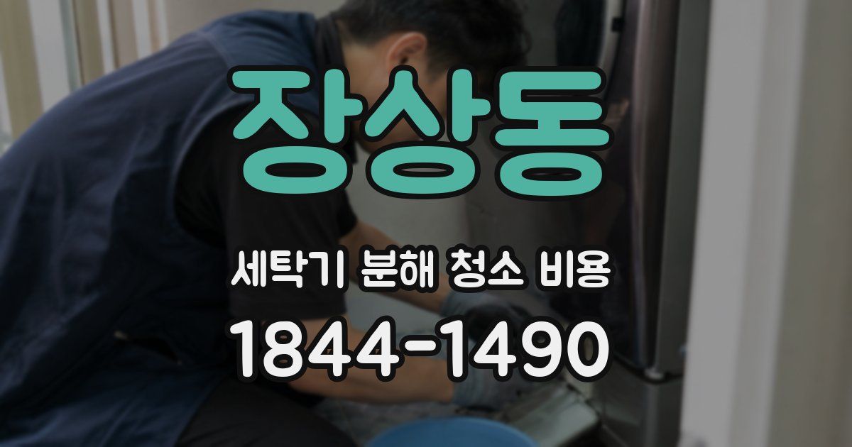 장상동 세탁기 분해 청소 비용