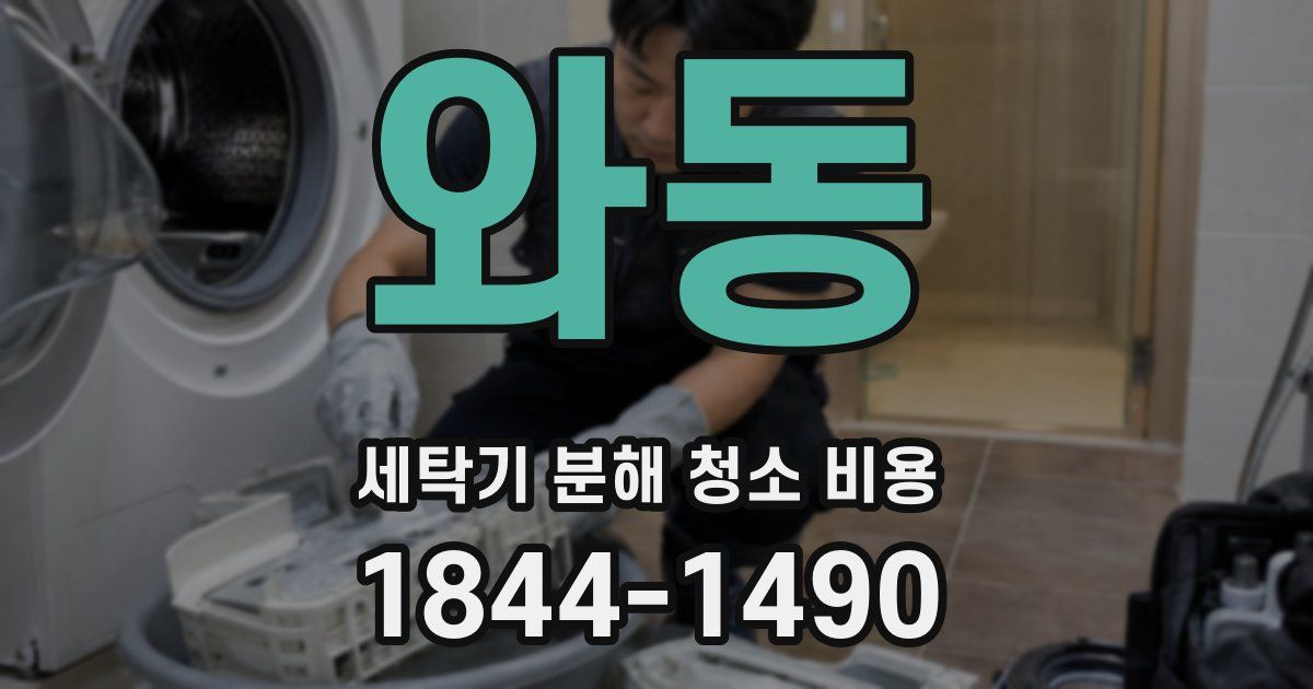 와동 세탁기 분해 청소 비용