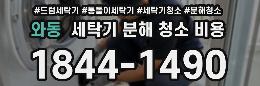 와동 세탁기 분해 청소 비용