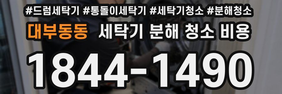 대부동동 세탁기 분해 청소 비용