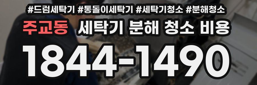 주교동 세탁기 분해 청소 비용