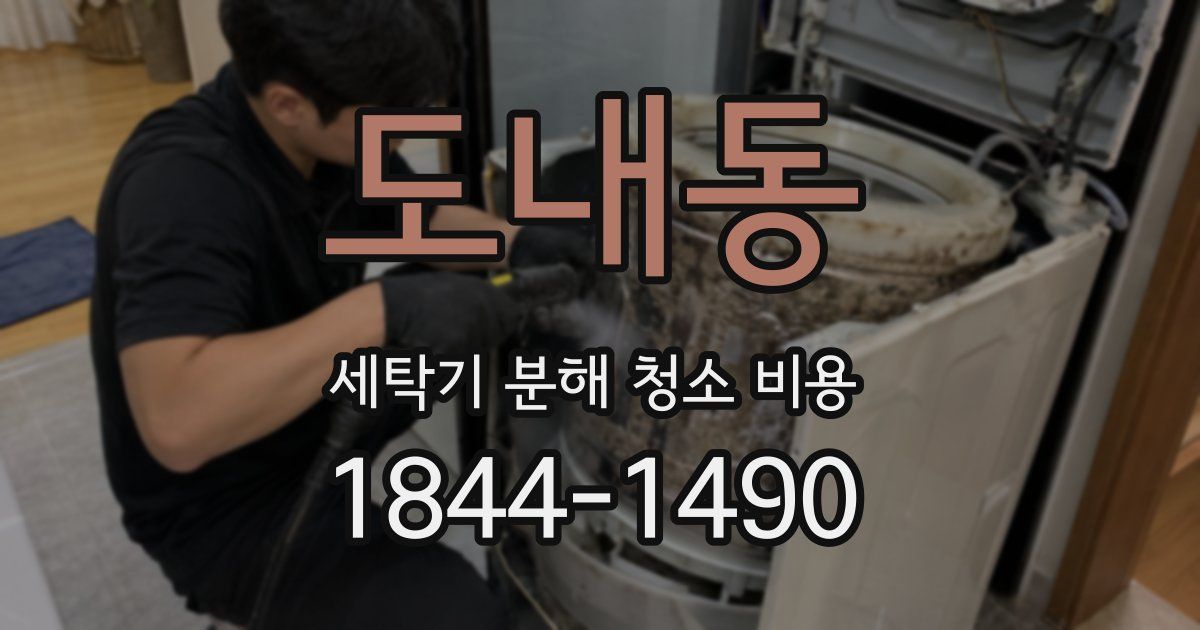 도내동 세탁기 분해 청소 비용