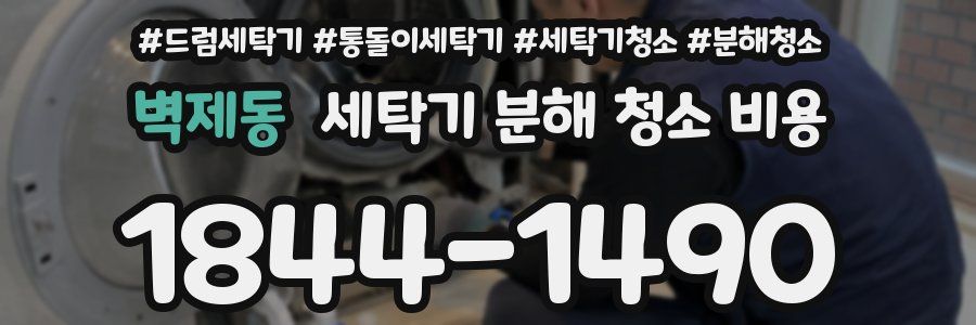 벽제동 세탁기 분해 청소 비용