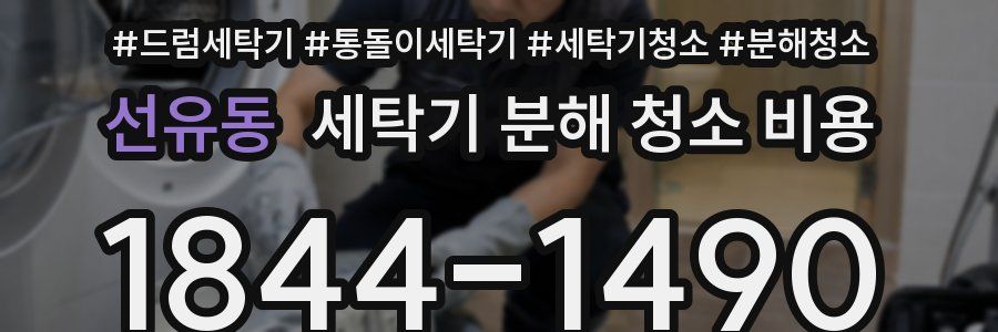 선유동 세탁기 분해 청소 비용