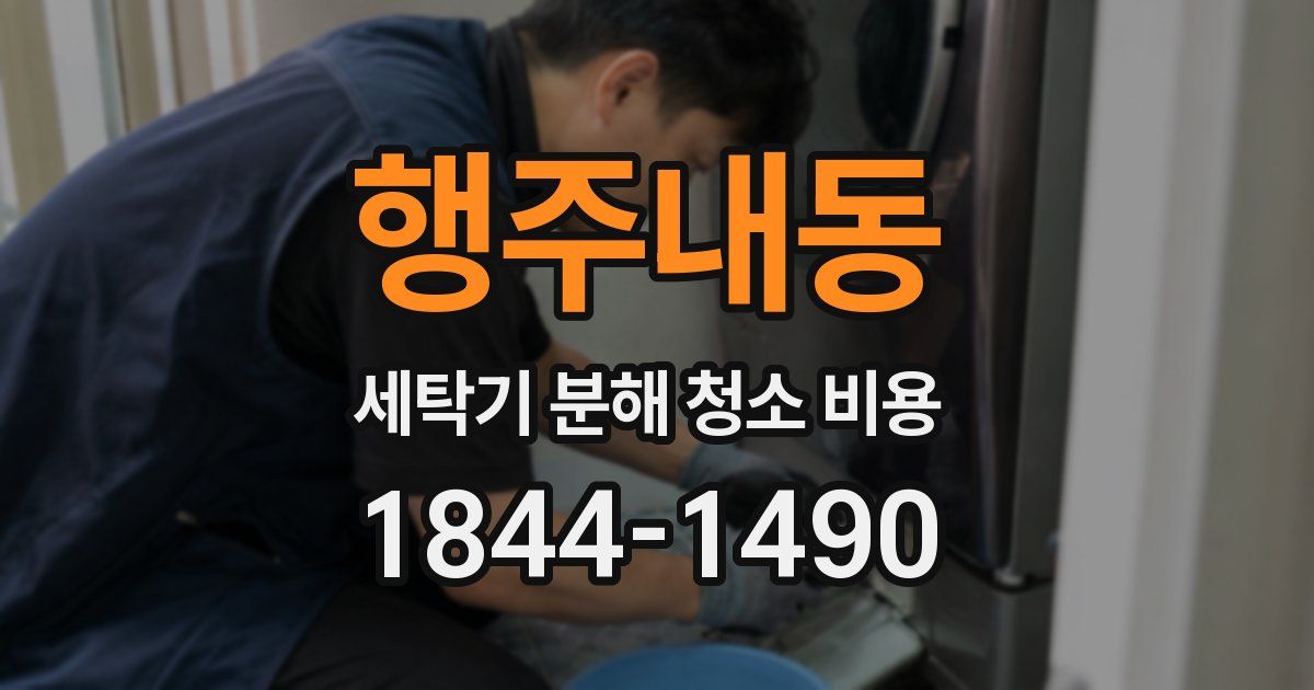 행주내동 세탁기 분해 청소 비용