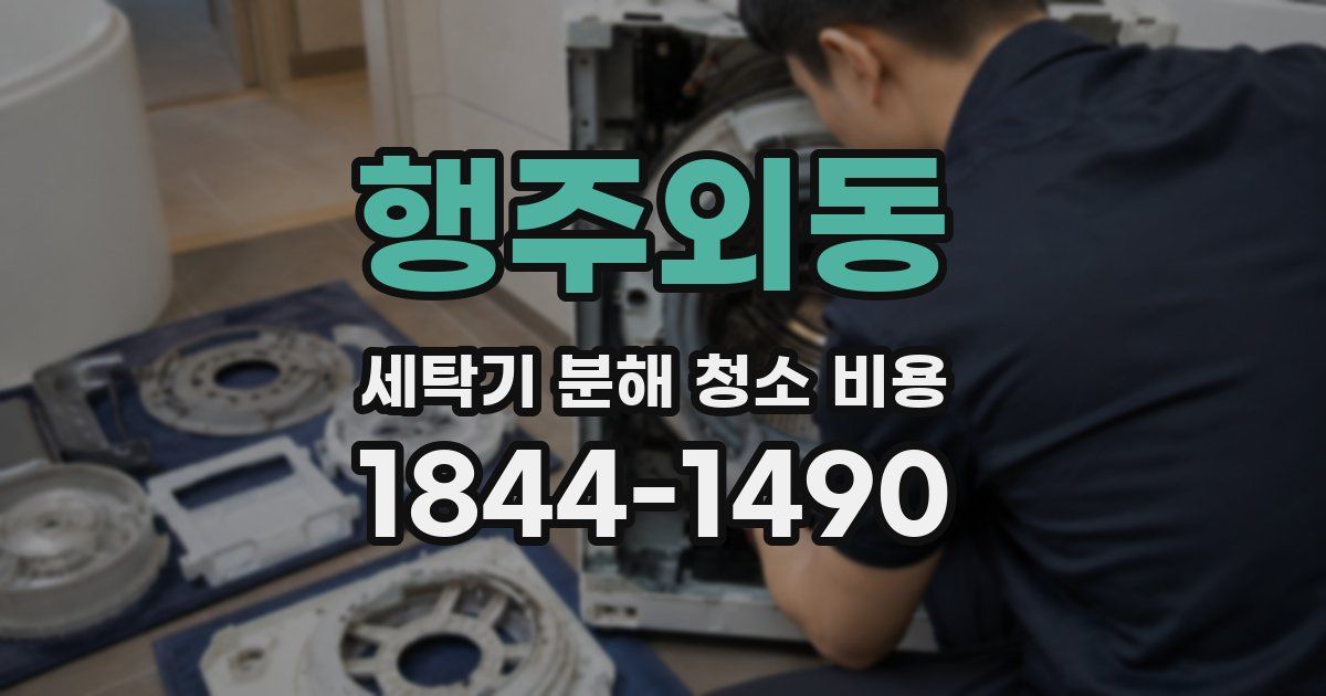 행주외동 세탁기 분해 청소 비용