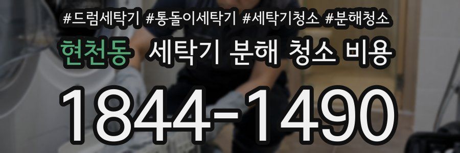 현천동 세탁기 분해 청소 비용